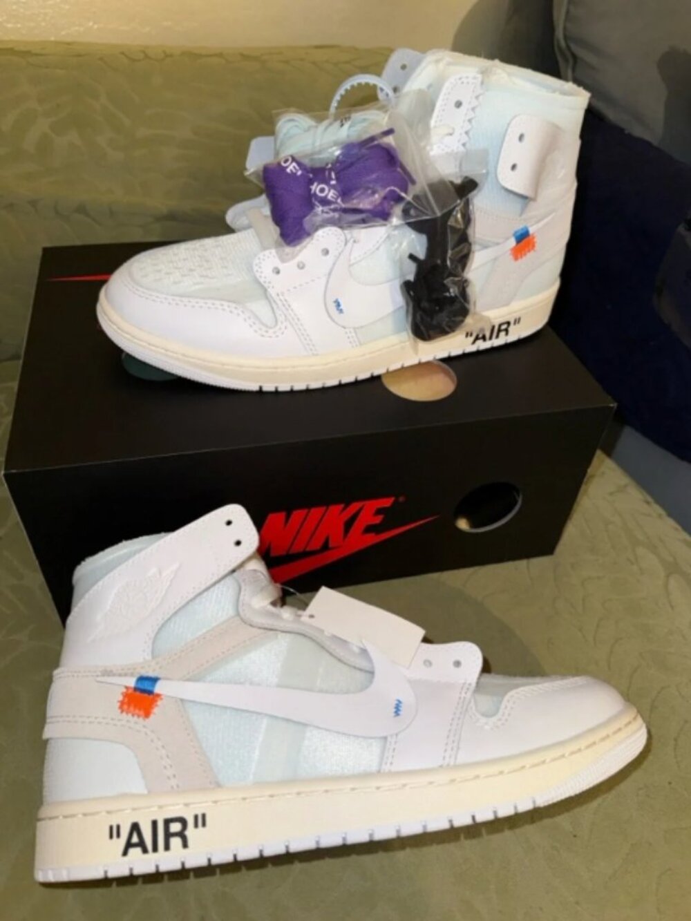 Nike Jordan 1 off white Virgil Abloh whiteAlaska